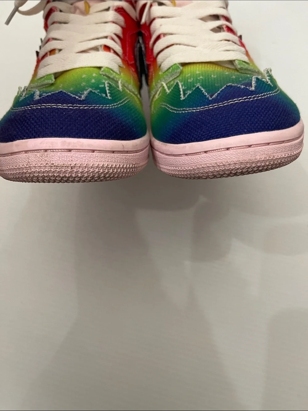 NIKE AIR JORDAN 1 RETRO HIGH OG J BALVIN TIE DYE MULTICOLOR SNEAKERS MENS SIZE 9